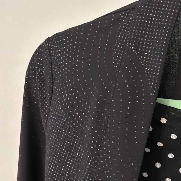 Like a Rhinestone Cowgirl Cropped Jacket Open Front Slinky Lightweight Fit S M L - Picture 7 of 8